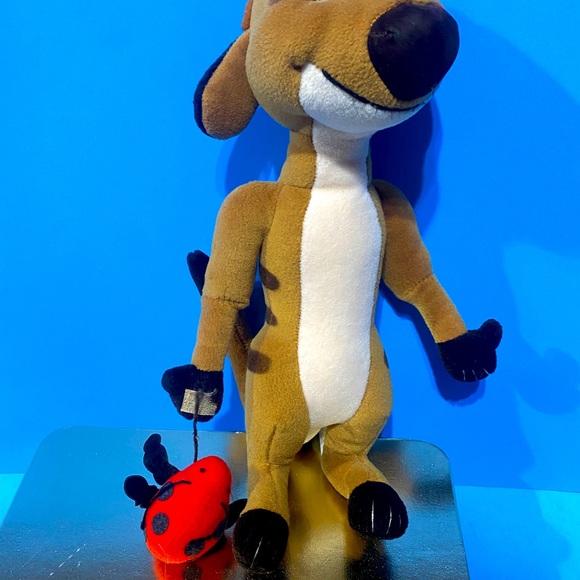 DISNEY THE LION KING 90s TIMON w/LADY BUG PLUSH EXCLUSIVELY FOR WALT DISNEY 12” - Picture 8 of 13